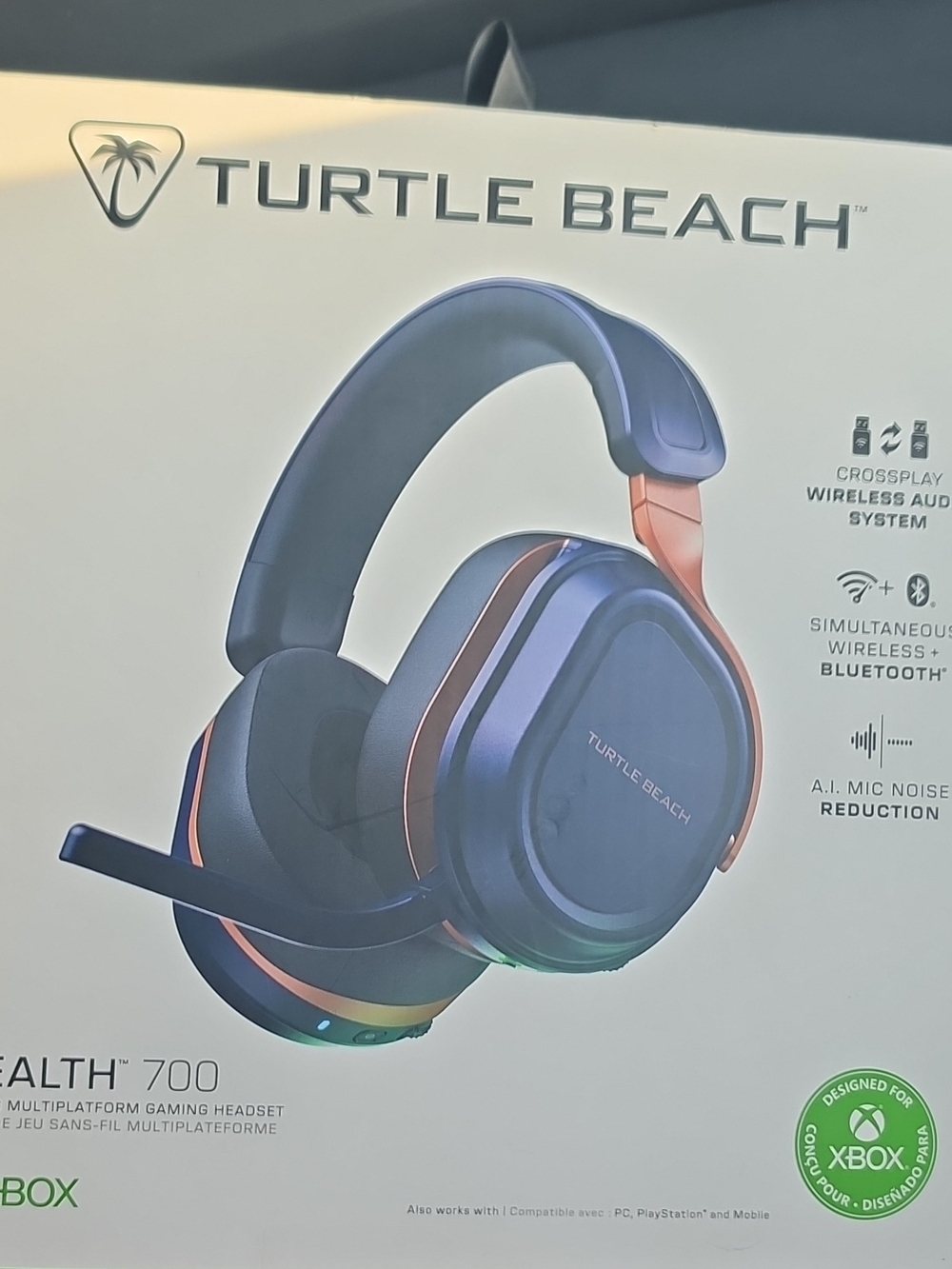 Turtle Beach Stealth 700 Wireless Gaming Headset - Blue with Orange Accents